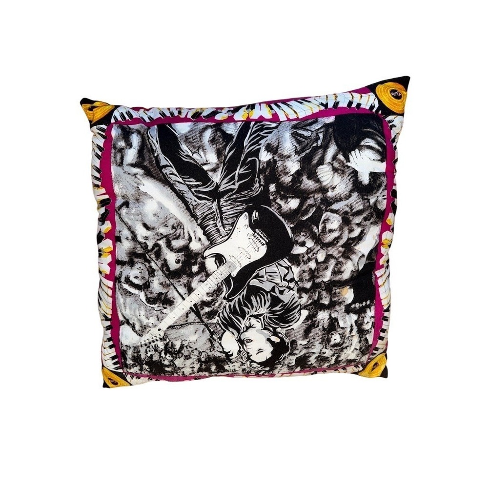 Elvis Presley Throw Pillow 16x16 Double-Sided Rock & Roll Music Border